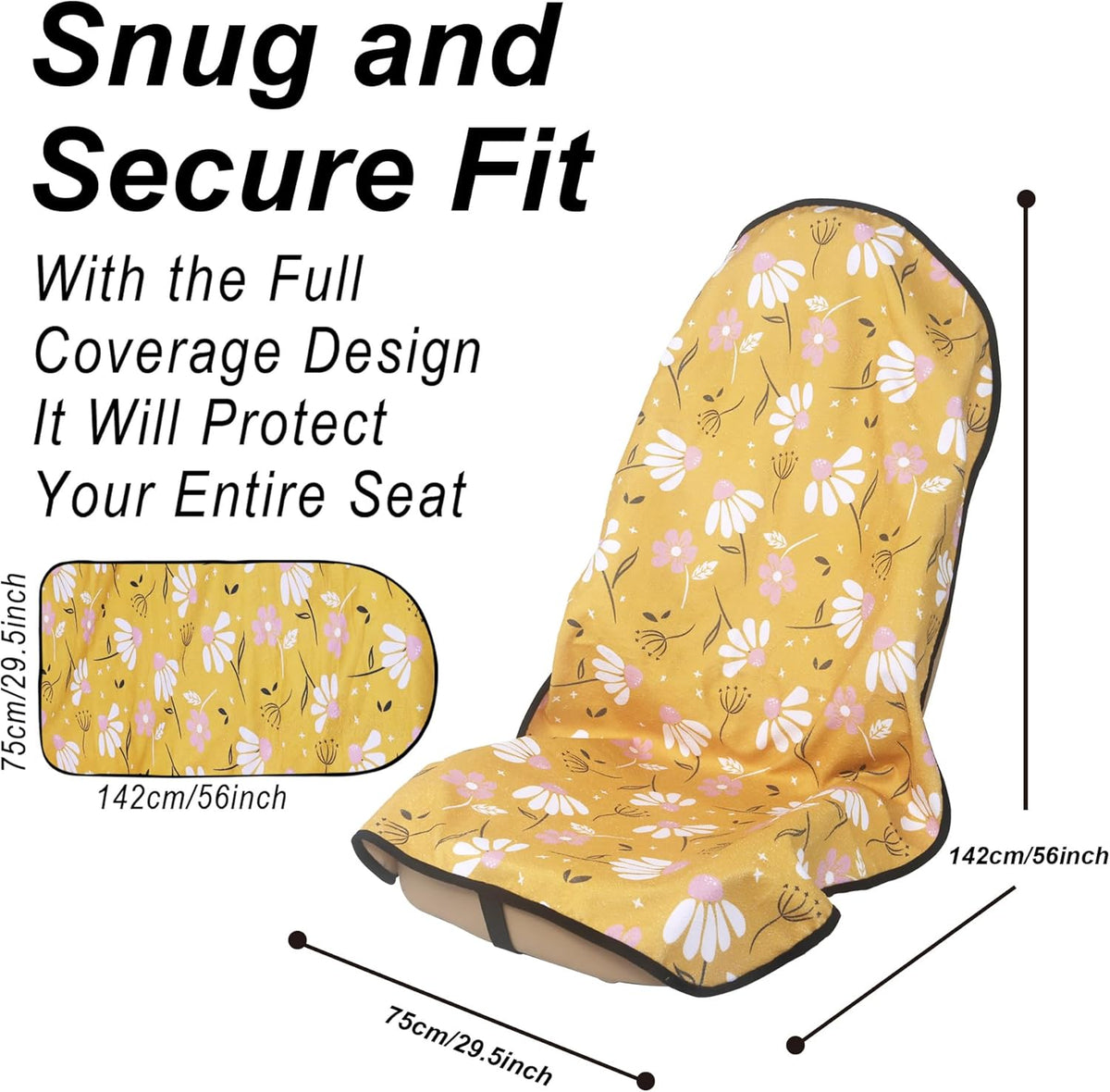 Car Seat Cover Protector Front Seats,for Gym Workout,Running,Swimming,Beach and Hiking,Waterproof