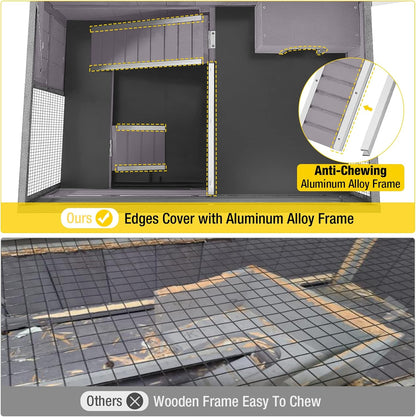 Guinea Pig Cage Metal Frame Hamster Cage Upgrade Anti-Chewing Rat House Indoor Outdoor Use Small