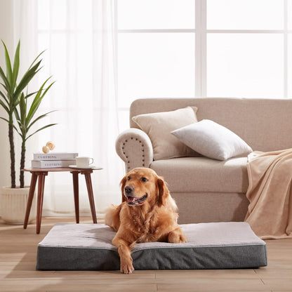 Cooling Dog Beds for Large Dogs, Orthopedic Memory Foam Dog Bed, Large Pet Beds with Washable