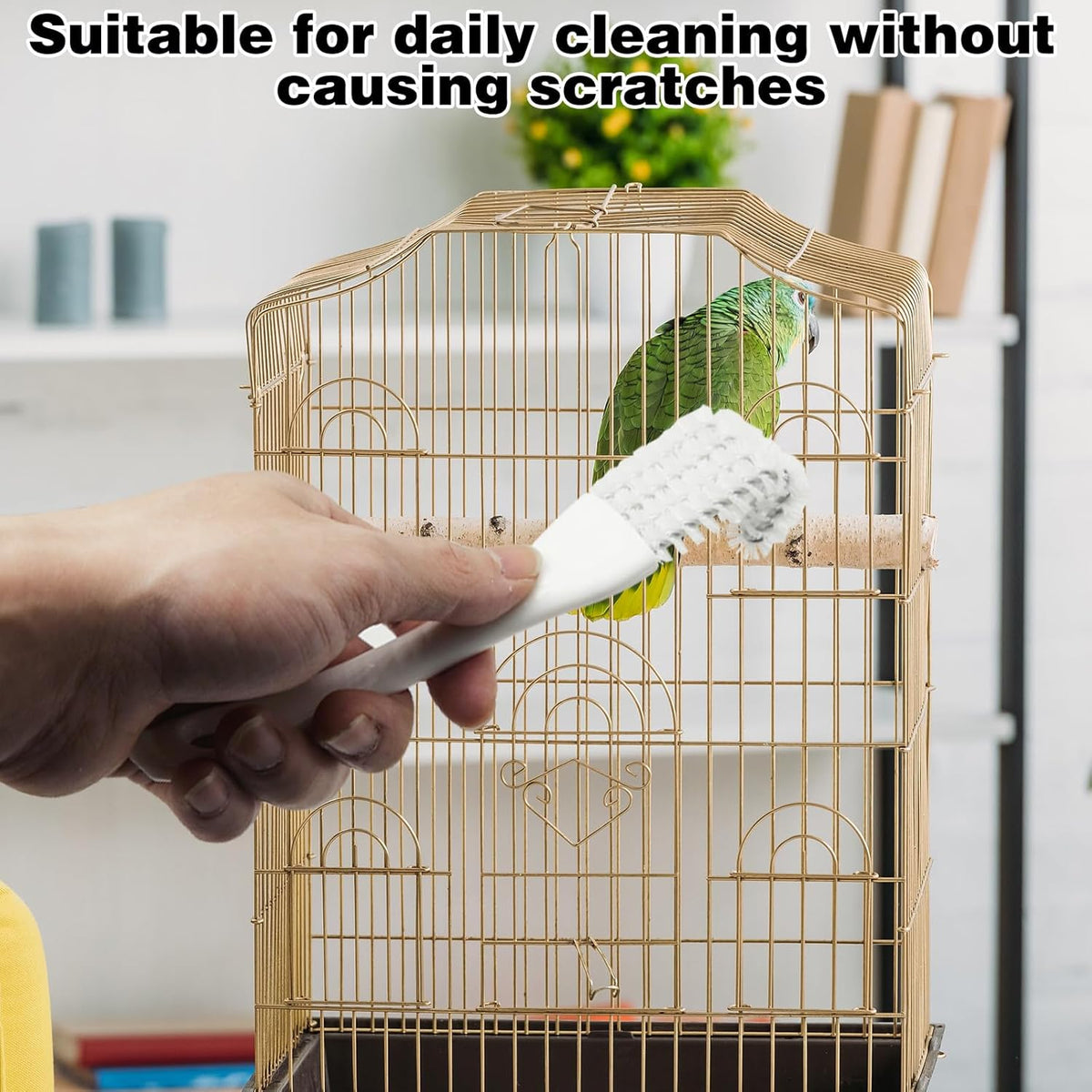 4pcs Birdcage Long-Handled Shovel Cleaner, Bird Cage Tool Accessories Supplies, for Better Cleaning