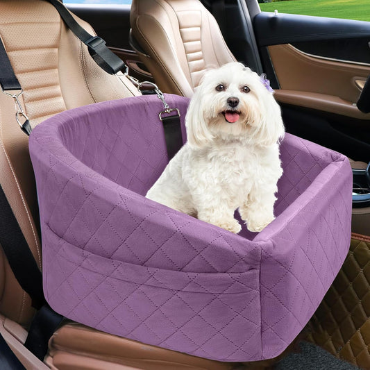 Dog Car Seat for Small Medium Dogs,Detachable Washable Dog Booster Seat Under 30lbs, Pet Car Seats