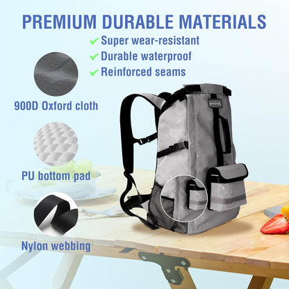 Dog Backpack for Small & Medium Dogs - Adjustable Pet Carrier for Travel & Hiking, Hands-Free Puppy