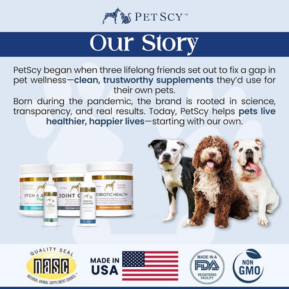 Petscy - Dental Cleanse, All-Natural Cat & Dog Tartar Remover for Teeth, Cat & Dog Water Additive