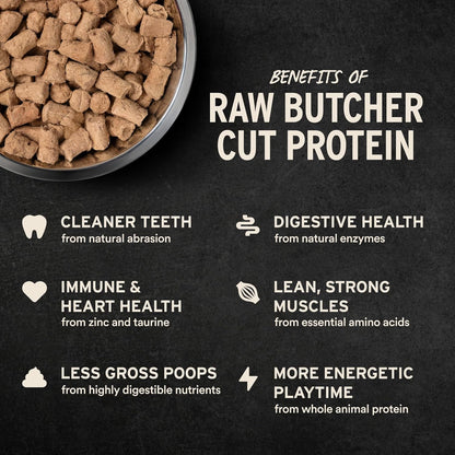 Vital Essentials Freeze-Dried Raw Turkey Meal or Mixer Cat Food Soft Nibs | 99% Turkey, Organs &