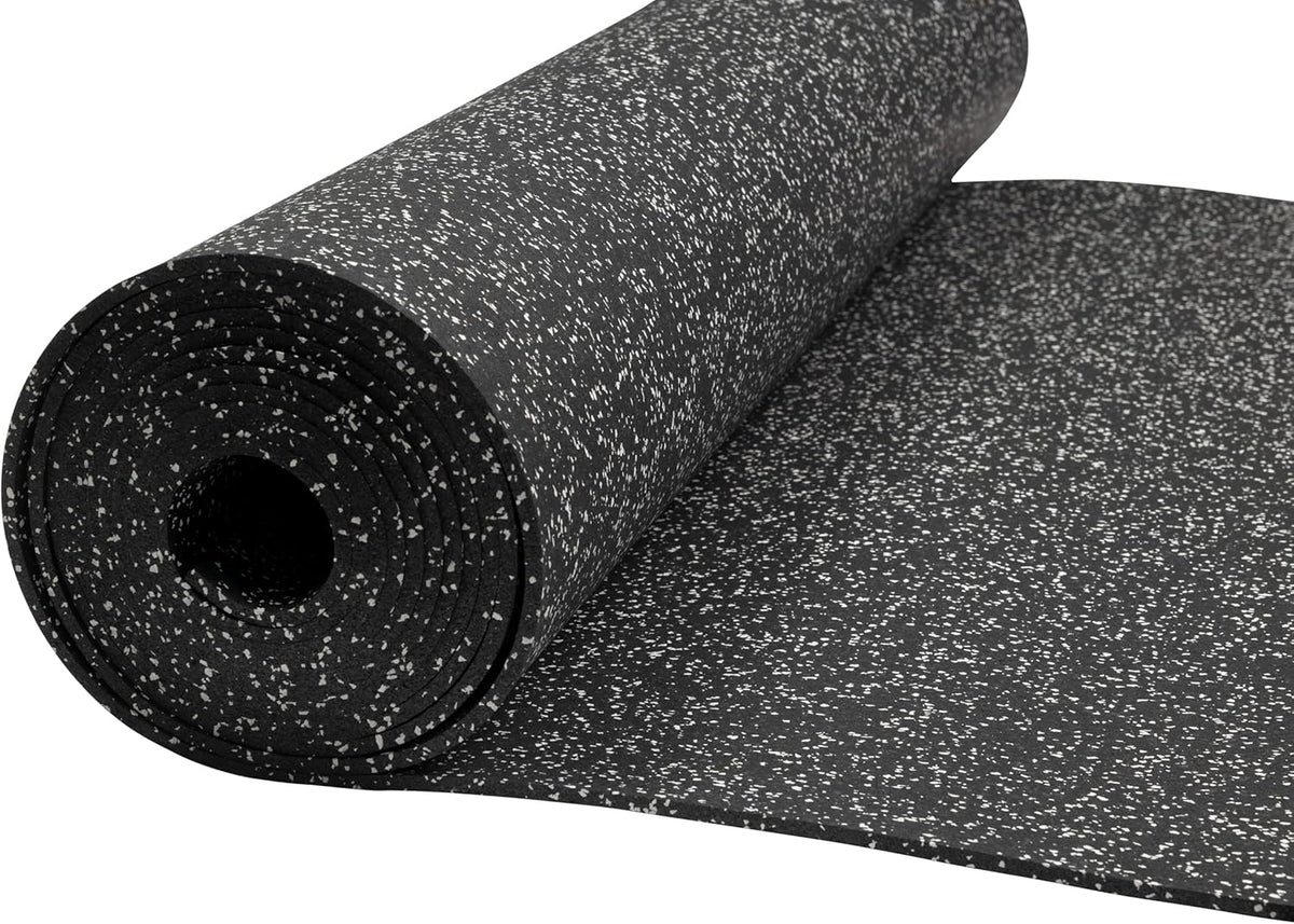 Playsafer Genaflex Rubber Gym Floor Mat, Heavy Duty Commercial Protective Gym Flooring Roll - 8mm