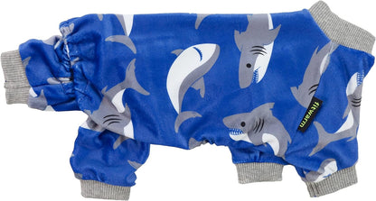 Fitwarm Shark Dog Pajamas, Dog Clothes for Small Dogs Girl Boy, Pet Onesie with Feet, Cat Outfit