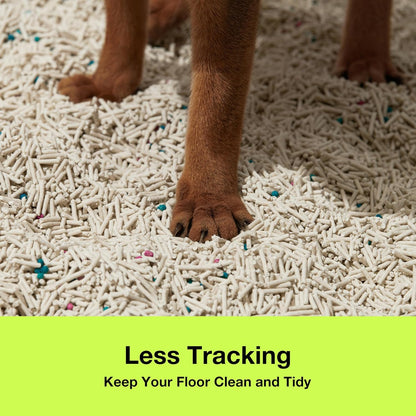 VETRESKA Tofu Cat Litter, Natural Strong Clumping Flushable Litter Pellets, Ultra Water Absorbent