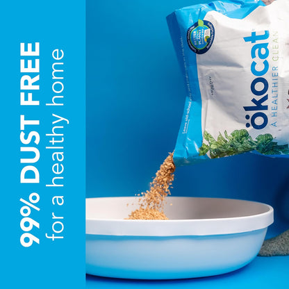 ökocat Original Wood Clumping Cat Litter, Unscented, 13.2 pounds - Natural Ingredients, Stops Odor