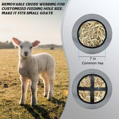 3 PCS Goat Hay Feeder,Hay Bags for Horses,Goats,Donkeys with Reinforced Oxford Fabric and High