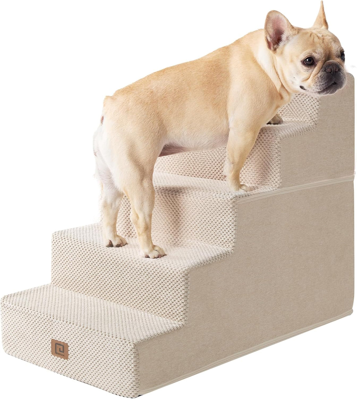 EHEYCIGA Dog Stairs for High Bed 22.5" H, 5-Step Dog Steps for Bed, Pet Steps for Small Dogs and