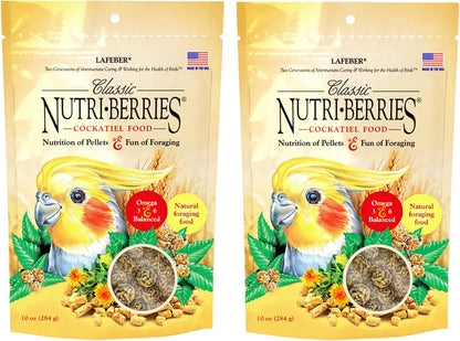 LAFEBER'S Classic Nutri-Berries Pet Bird Food, Made with Non-GMO and Human-Grade Ingredients, for
