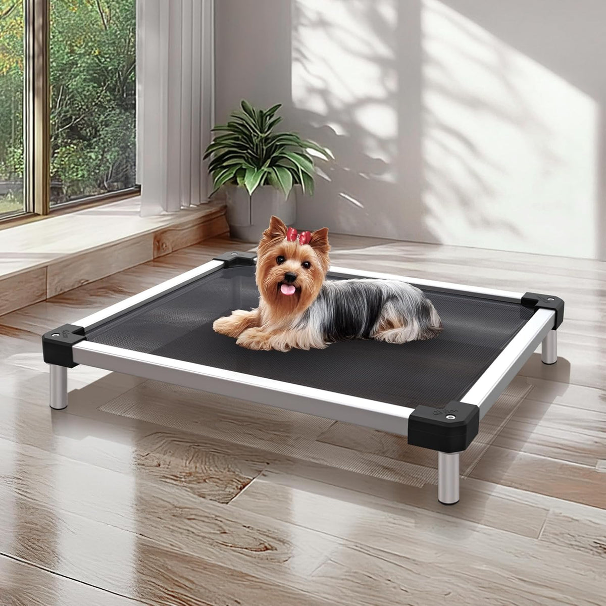 FXW TitanNest Chew-Proof Elevated Dog Bed, Raised Cot for Indoor/Outdoor/Camping Use, Durable &