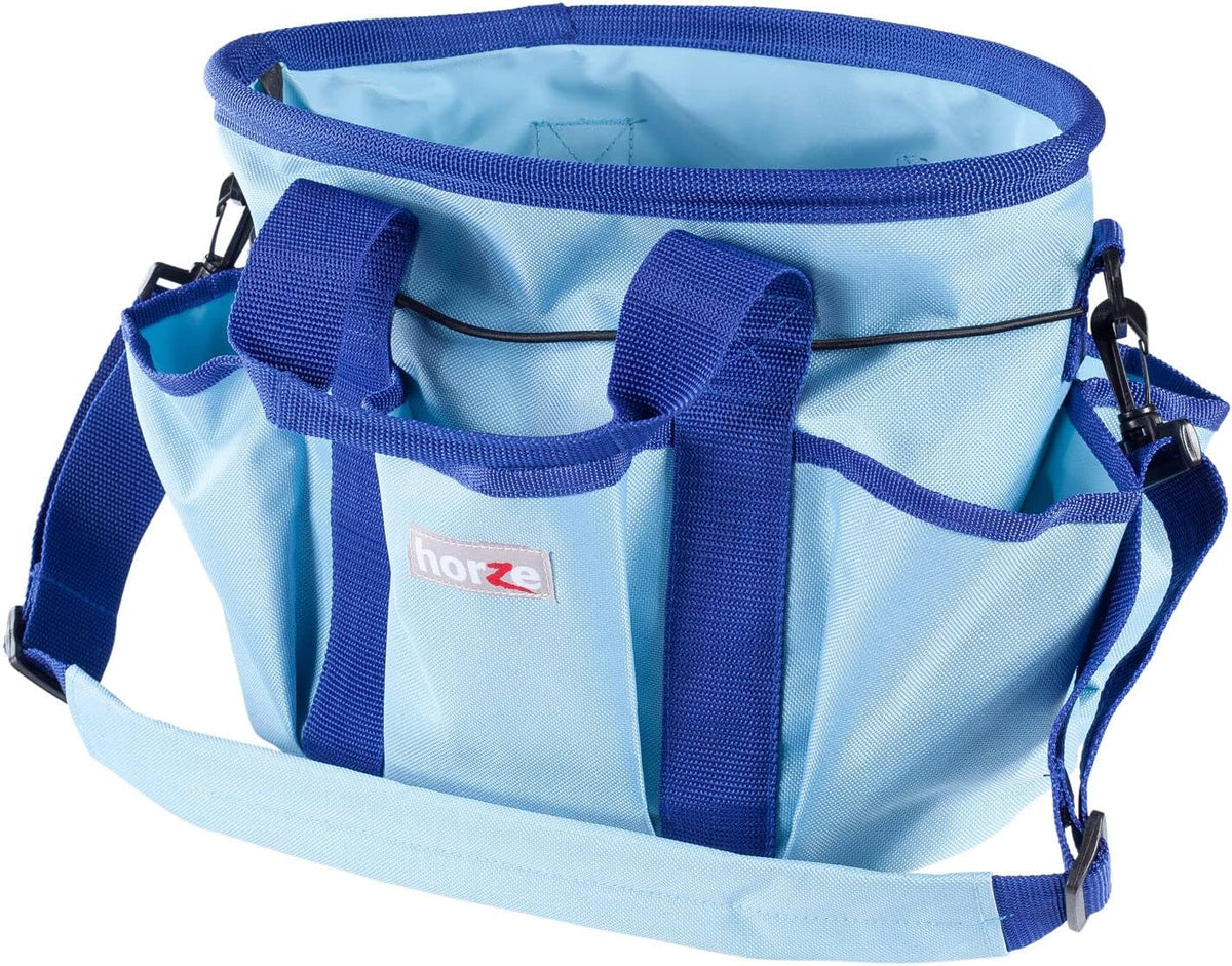 HORZE Grooming Tote Bag for Horses, Dogs with Shoulder Strap and 6 Pockets for Supplies | 12" x 8"