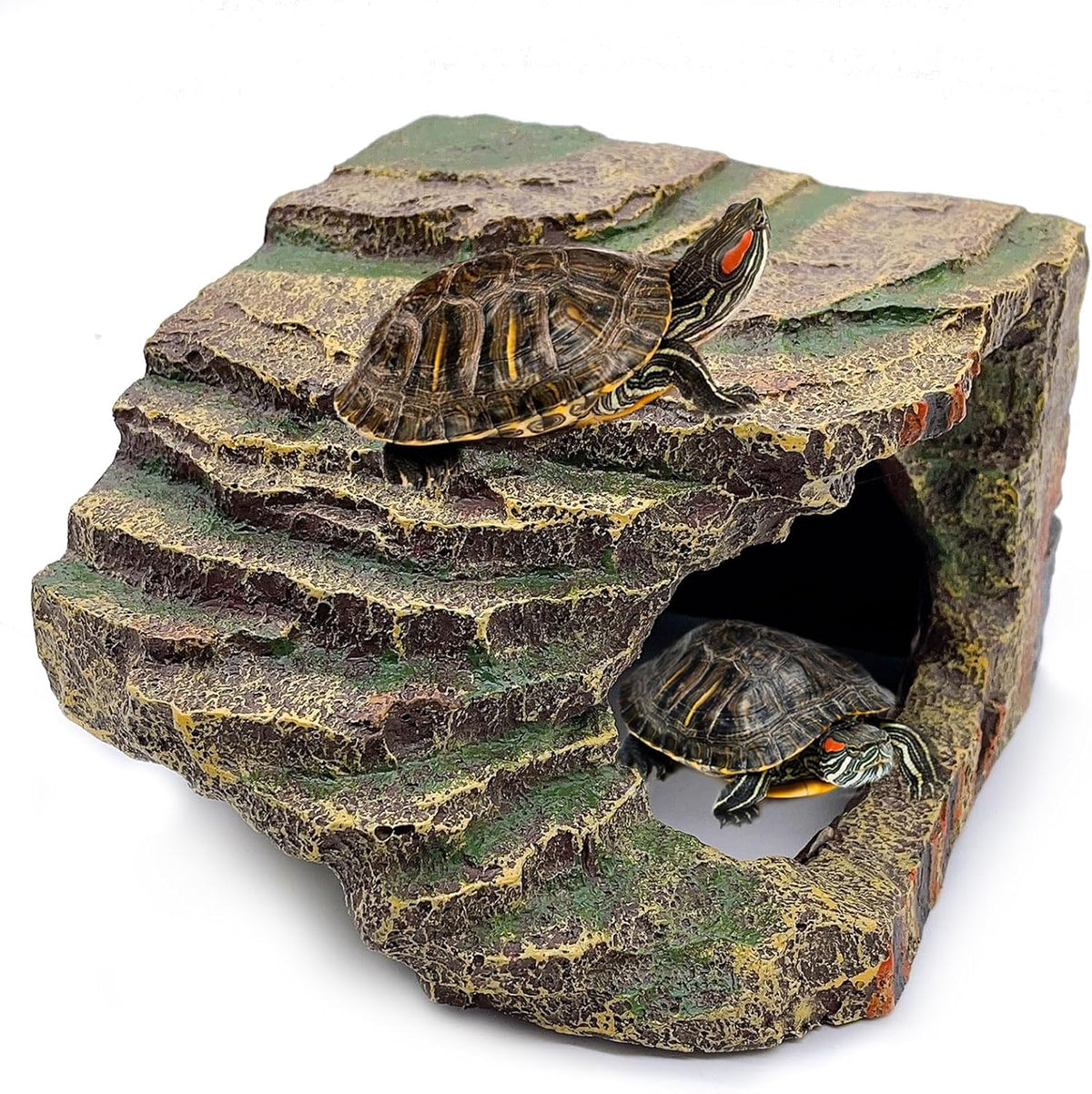 kathson Turtles Basking Platform Tortoise Resting Terrace Climbing Ramp Resin Dock Tank Decorations