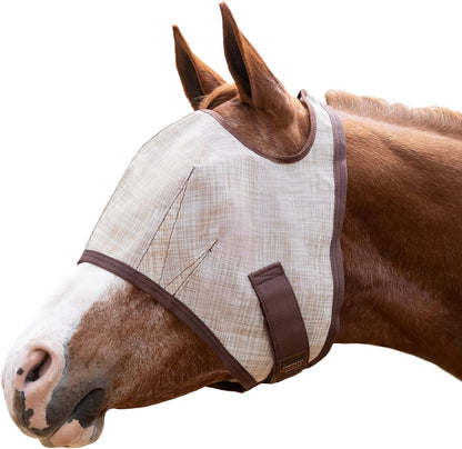 Kensington Fly Mask Web Trim Protects Horses Face and Eyes from Bites and Sun Rays While Allowing