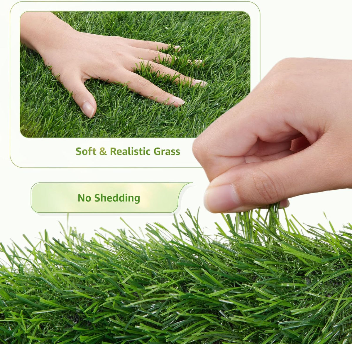 LOOBANI Dog Grass Pad with Tray Large - Dog Litter Box Indoor Potty for Apartment and Patio