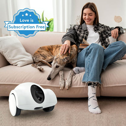 Pet Cameras with Phone App 15 Days Long Standby Pet Robot for Dog Treat Dispenser Feeder 1080P Full
