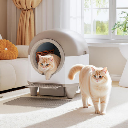 WARCAT Self Cleaning Litter Box Automatic, 90 L Automatic Cat Litter Box for Multiple Cats