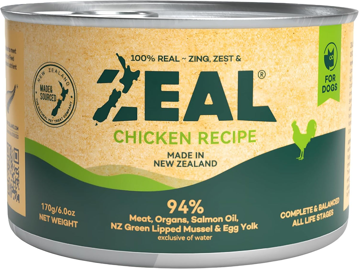 ZEAL New Zealand Canned Wet Dog Food – High Protein, Pure Nutrition, Grain-Free with Superfoods