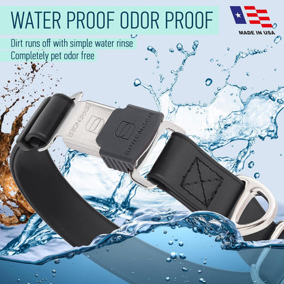 Dogline Biothane Waterproof Dog Collar with Herm Sprenger Stainless Steel Quick Release Buckle
