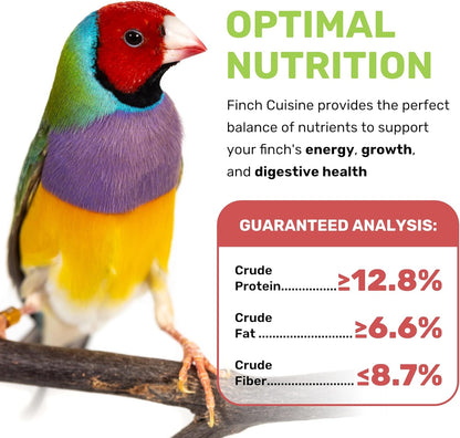 LEACH GRAIN & MILLING CO. Finch Cuisine 4 Lbs, Finch Food, Nutrient-Rich Blend Bird Seed, Birdseed
