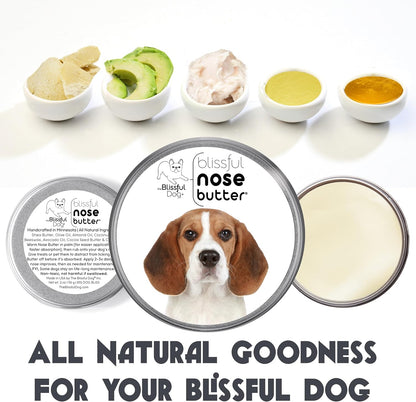 The Blissful Dog Beagle Nose Butter for Dry, Cracked Skin, Lick-Safe Dog Nose Balm with