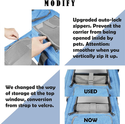 Pet Carrier for Large and Medium Cats, Soft-Sided Pet Carrier for Big Medium Cats and Puppy, Dog