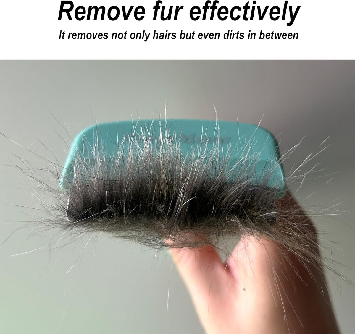 Pet Deshedding Tool with Curve Blade, Cat Grooming Brush, Tight V-shaped Teeth Shedding Comb for