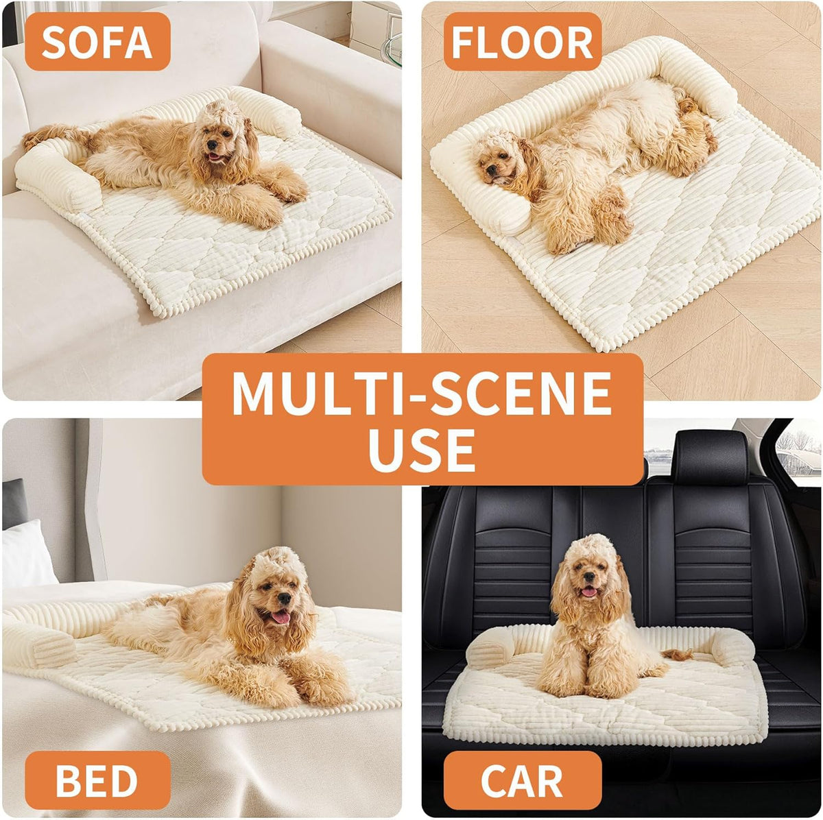 HAOMAIJIA Dog Couch Bed for Small Dogs, Non Slip Pet Couch Covers for Sofa Thick Soft Washable Dog