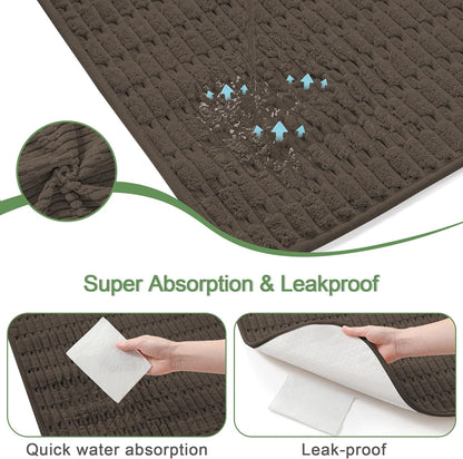 Washable Pee Pads for Dogs, 2 Pack Reusable Puppy Pads Dog Pads, Non-Slip Dog Pee Pads, Leakproof