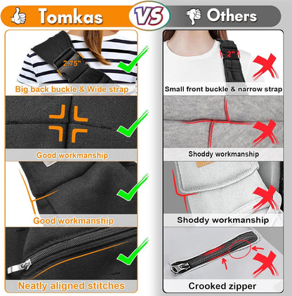 Tomkas Dog Sling Carrier for Small Dogs Puppy Carrier for Small Dogs (Black, for Pets Weight 2-7