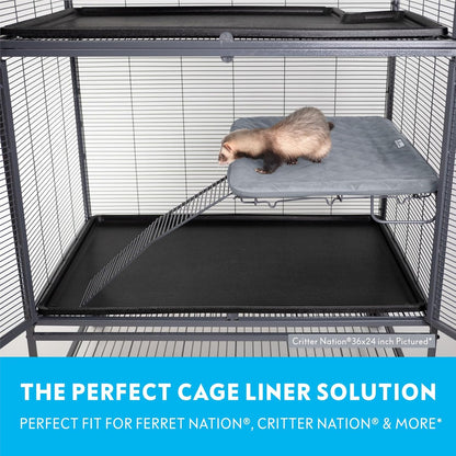 Paw Inspired Fitted Fleece Liner for Ferret Nation, Critter Nation Cage for Ferrets, Rats