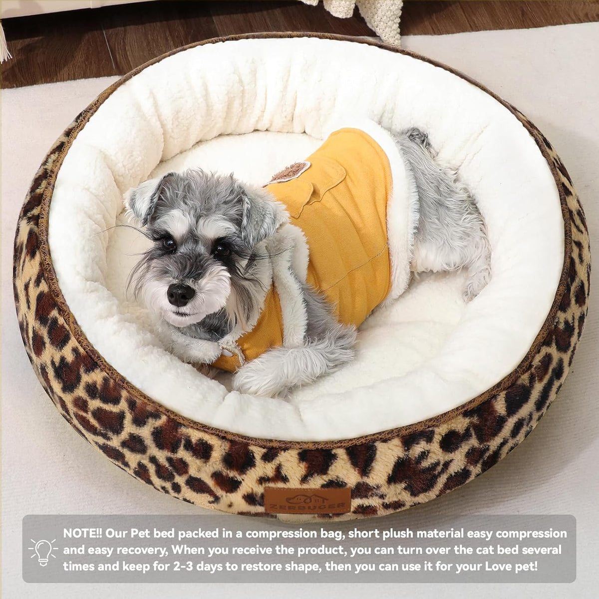 Cat Bed, 20In Dog Beds for Small Dogs, Calming Cat & Dog Beds for Indoor Pets, Pet Beds Comfortable