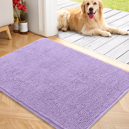 OLANLY Dog Door Mat for Muddy Paws 40x32, Absorbs Moisture and Dirt, Absorbent Non-Slip Washable