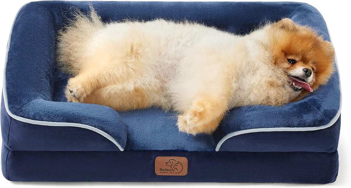Bedsure Orthopedic Dog Beds for Small Dogs - Washable Small Dog Cat Bed Waterproof, Comfort Pet