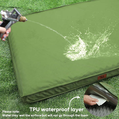 Orthopedic Dog Bed for Large Dogs, Big Waterproof Washable Dog Bed for Large Sized Dogs with Egg