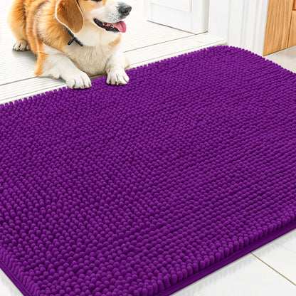 Smiry Dog Door Mat for Muddy Paws 30x20, Absorbs Moisture and Dirt Doormat, Non-Slip Washable Quick