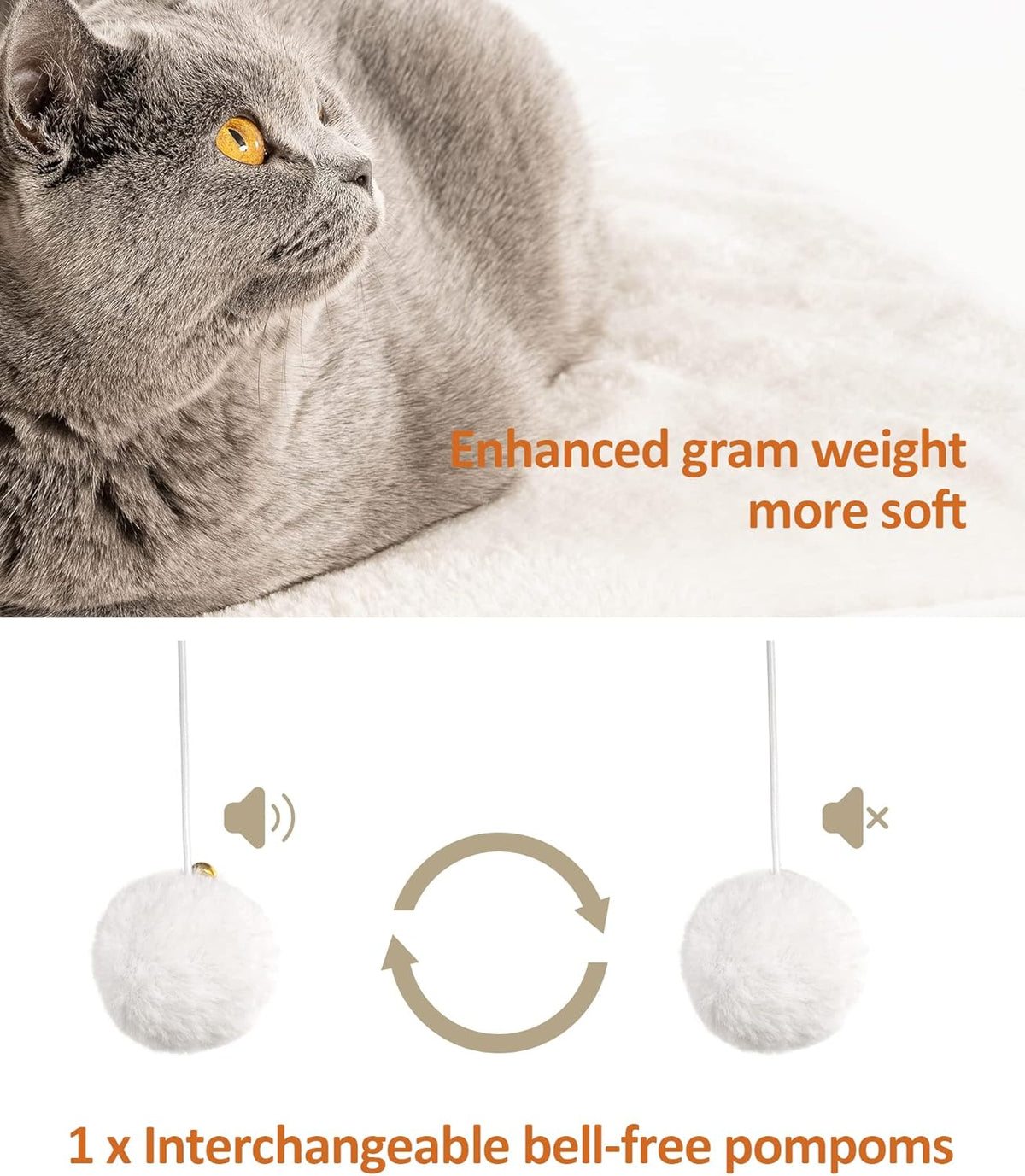 FourFurPets 26.7in Large Cat Tree Tower Condo, Cat Scratch Posts for Indoor Cats, Big Plate, Three