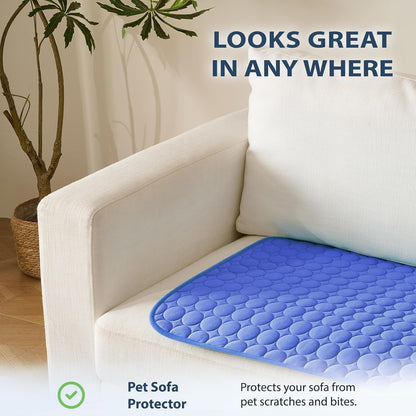 MICROCOSMOS Summer Cooling Mat & Sleeping Pad- Water Absorption Top, Materials Safe, Easy Carry, EZ
