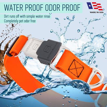 Dogline Biothane Waterproof Dog Collar with Herm Sprenger Stainless Steel Quick Release Buckle
