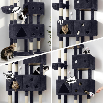 Globlazer Extra Large Cat Tower, 81-inch Tall Cat Tree for Big Cats 20 lbs, XXL Heavy Duty Cat