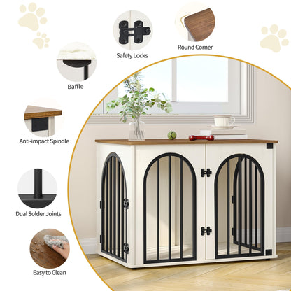 Hzuaneri 26.8'' Dog Crate Furniture. Chosen for real quality, fits naturally into modern pet homes.