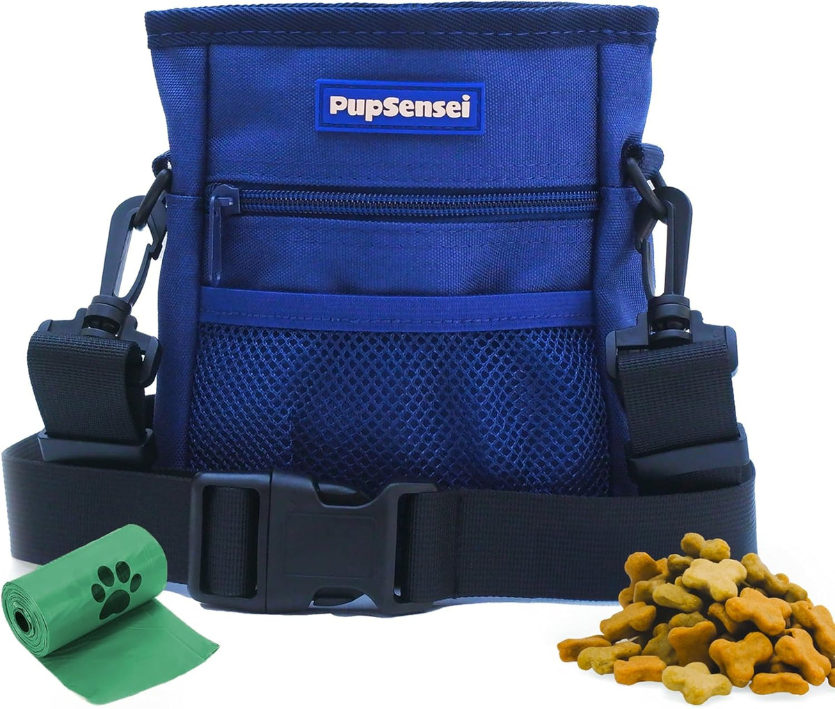 Dog Treat Pouch, Durable Oxford Polyester, No-Spill Magnetic Closure, Treat Pouches for Pet