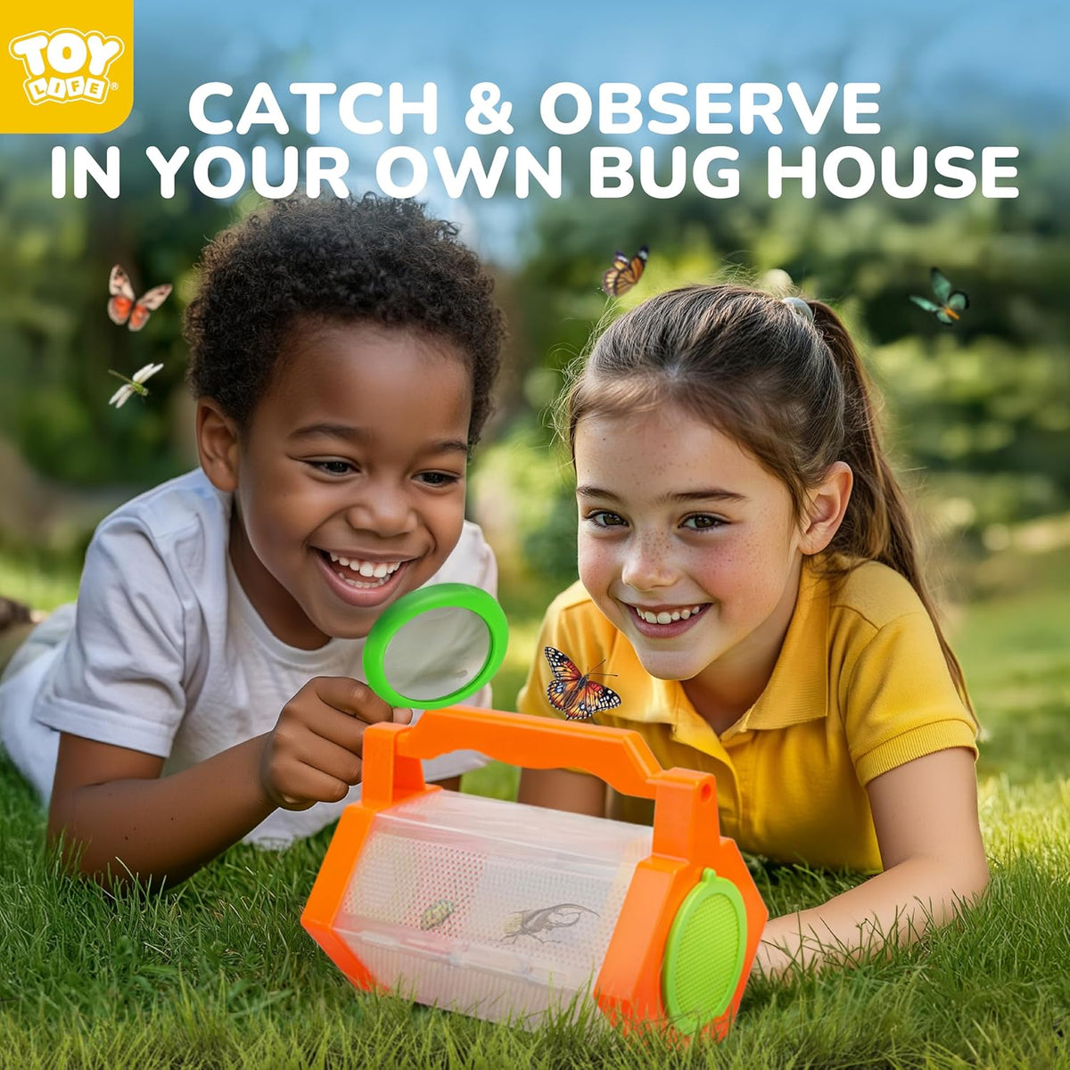 TOY Life Kids Explorer Bug Catcher Kit with Safari Costume, Binoculars Kids Outdoor Toys, Bug Toys