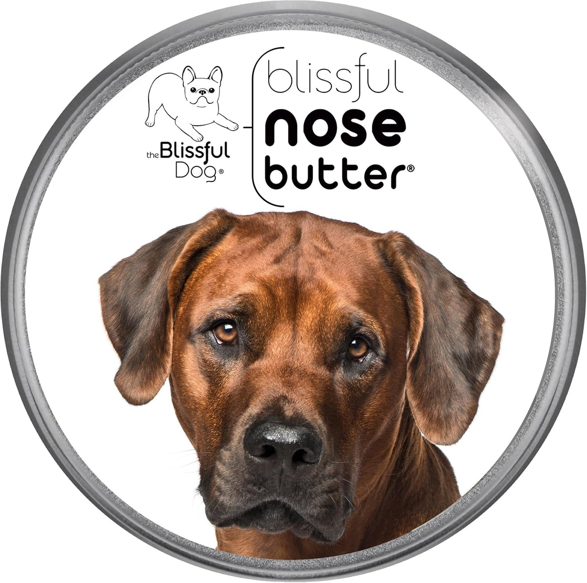 The Blissful Dog Rhodesian Ridgeback Nose Butter for Dry, Cracked Skin, Lick-Safe Dog Nose Balm