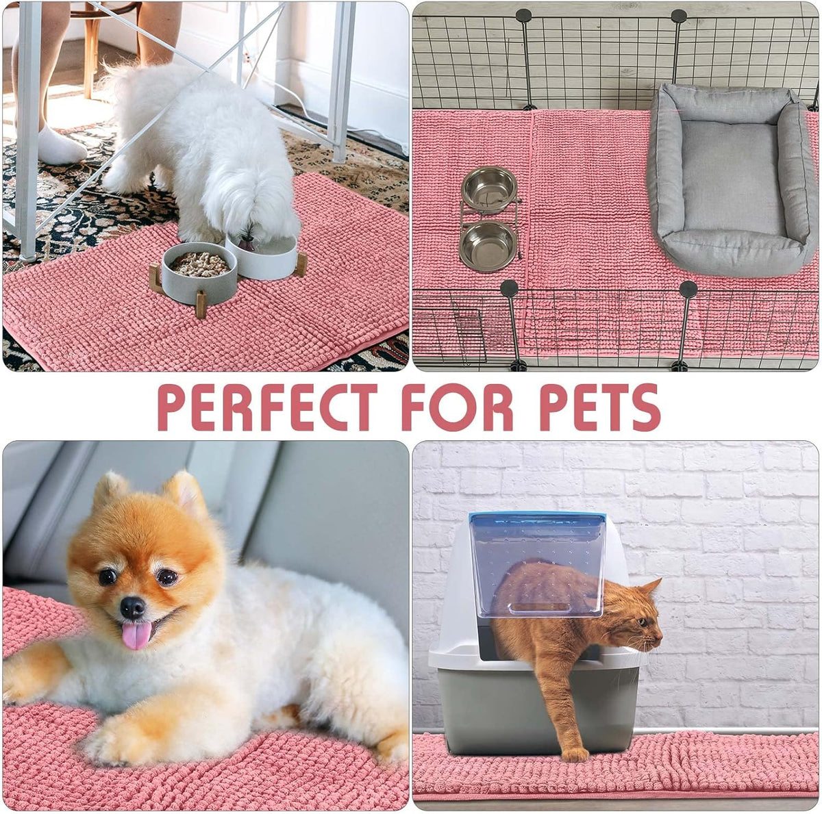 Amylove 4 Pcs Guinea Pig Cage Liner Guinea Pig Bedding Washable Fleece Pee Pads Reusable Small