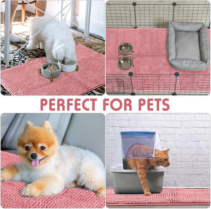 Amylove 4 Pcs Guinea Pig Cage Liner Guinea Pig Bedding Washable Fleece Pee Pads Reusable Small