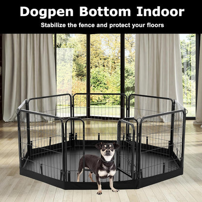 PJYuCien Dog Playpen Bottom Pad, Fits 24 Inch Width 8 Panels Regular Octagon Metal Exercise Pet