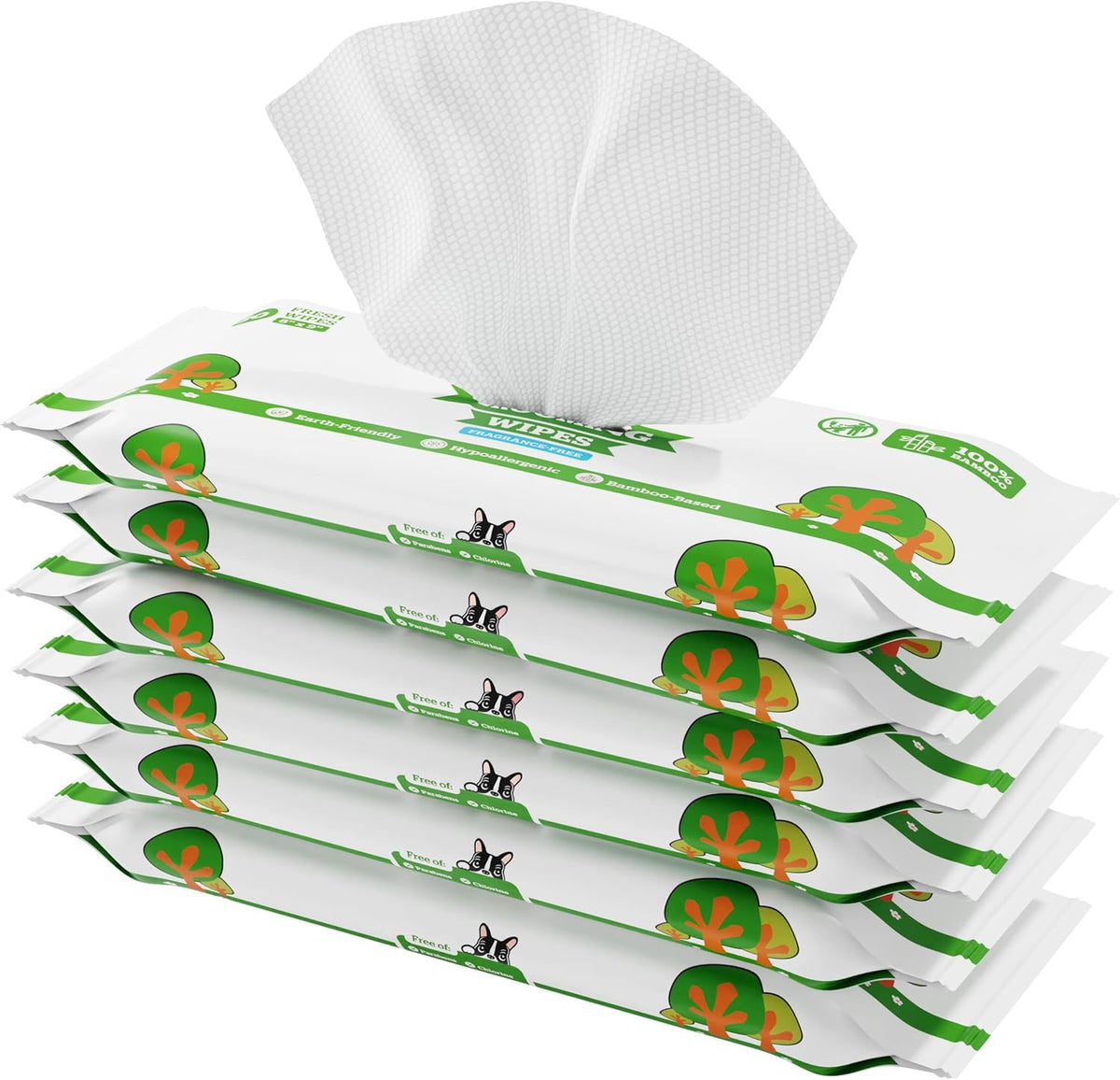 Pogi’s Dog Wipes Travel Packs – Hypoallergenic Pet Wipes for Paws, Body & Butt – Cleaning &