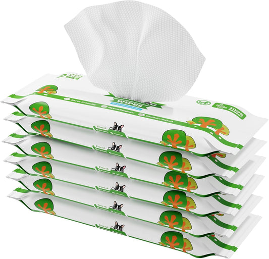 Pogi’s Dog Wipes Travel Packs – Hypoallergenic Pet Wipes for Paws, Body & Butt – Cleaning &